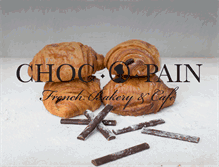 Tablet Screenshot of chocopainbakery.com